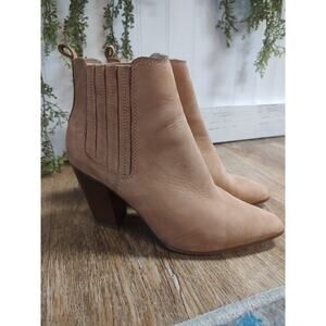 Aldo Leather Pointed Toe Suede Camel Boots 8.5